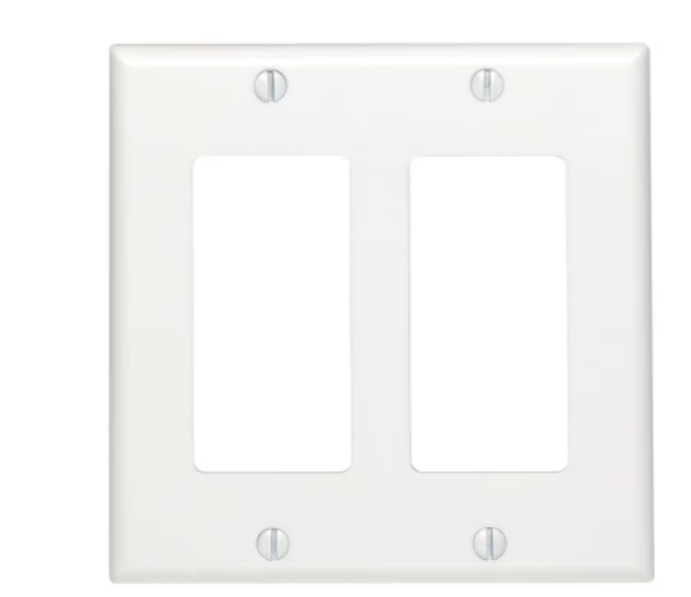 2G DECORA WHITE NYLON WALLPLATE