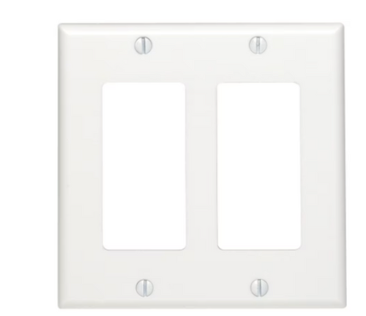 2G DECORA WHITE NYLON WALLPLATE