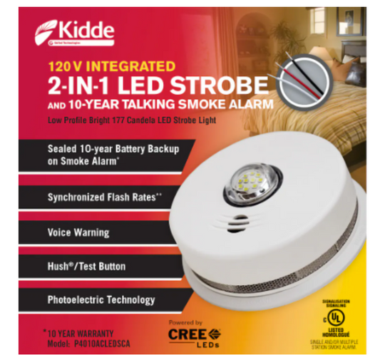 2-IN-1 LED STROBE-SMOKE 120V