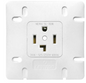30A DRYER RECEPTACLE WHITE