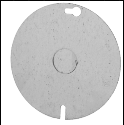 STEEL ROUND COVER 1/2 KO 4" x 4"