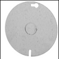 STEEL ROUND COVER 1/2 KO 4" x 4"