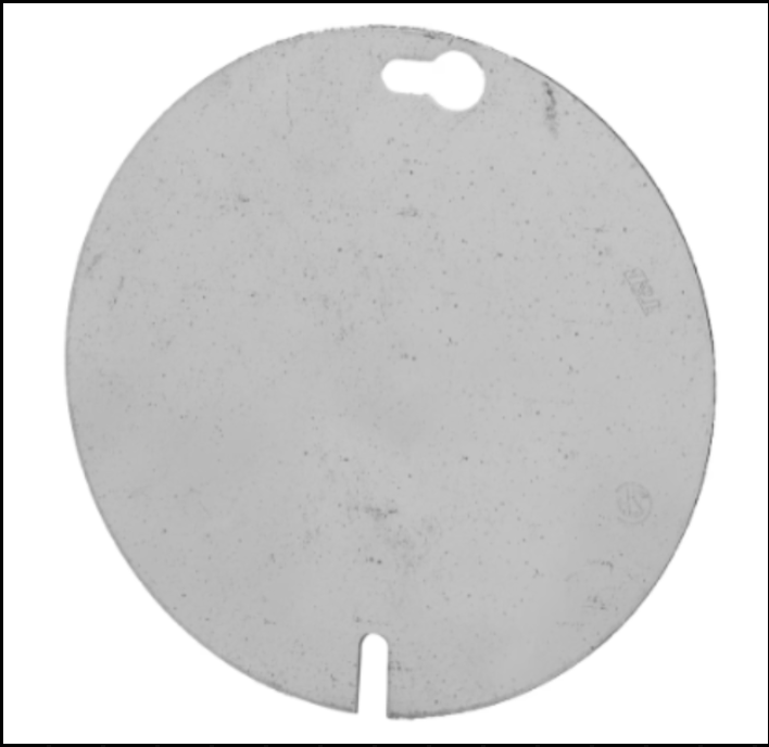STEEL ROUND COVER 4" x 4"