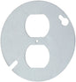 STEEL ROUND COVER -DUPLEX  RECEPTACLE 4" x 4"