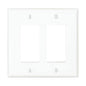 PJ262W-2GANG EATON SWITCH COVER PLATE WHITE DECORA