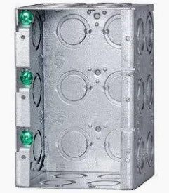 STEEL THREE GANG MASONRY BOX WITH  KO