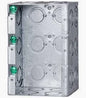 STEEL THREE GANG MASONRY BOX WITH  KO
